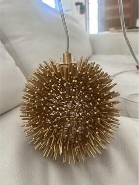Varaluz Urchin Mini Pendant Light Gold Indoor Pendant 169m01 Metal Fixture